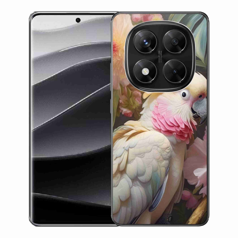 Gélový kryt mmCase na Xiaomi Redmi Note 14 Pre 5G/Poco X7 5G - papagáj kakadu ružový 2