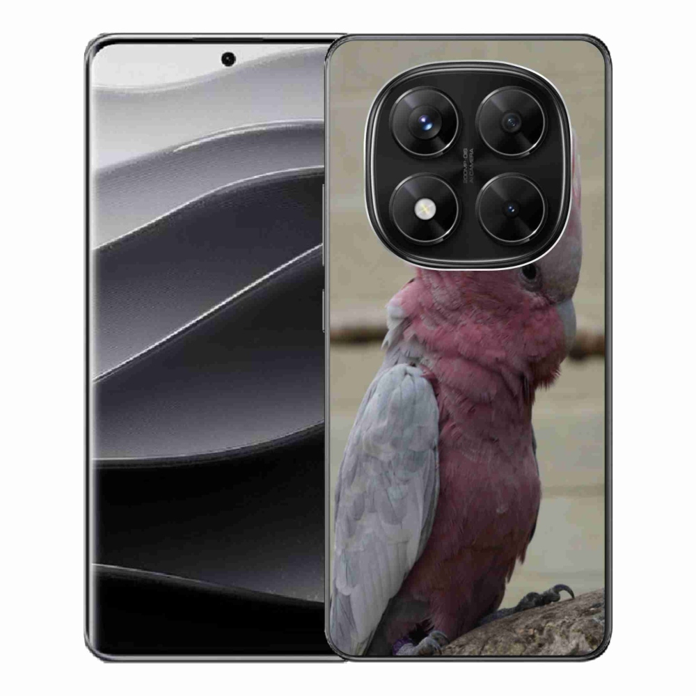Gélový kryt mmCase na Xiaomi Redmi Note 14 Pre 5G/Poco X7 5G - papagáj kakadu ružový