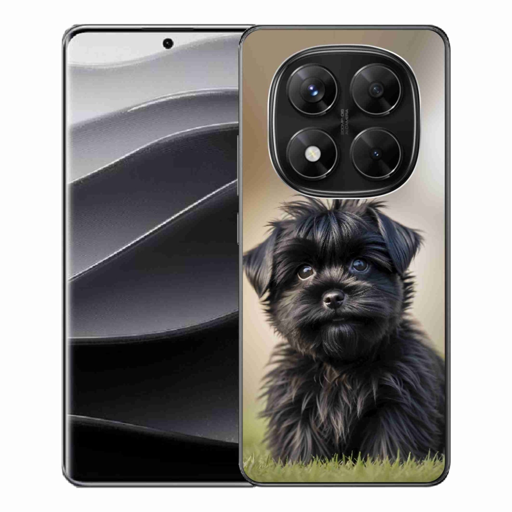 Gélový kryt mmCase na Xiaomi Redmi Note 14 Pre 5G/Poco X7 5G - roztomilý čierny psík