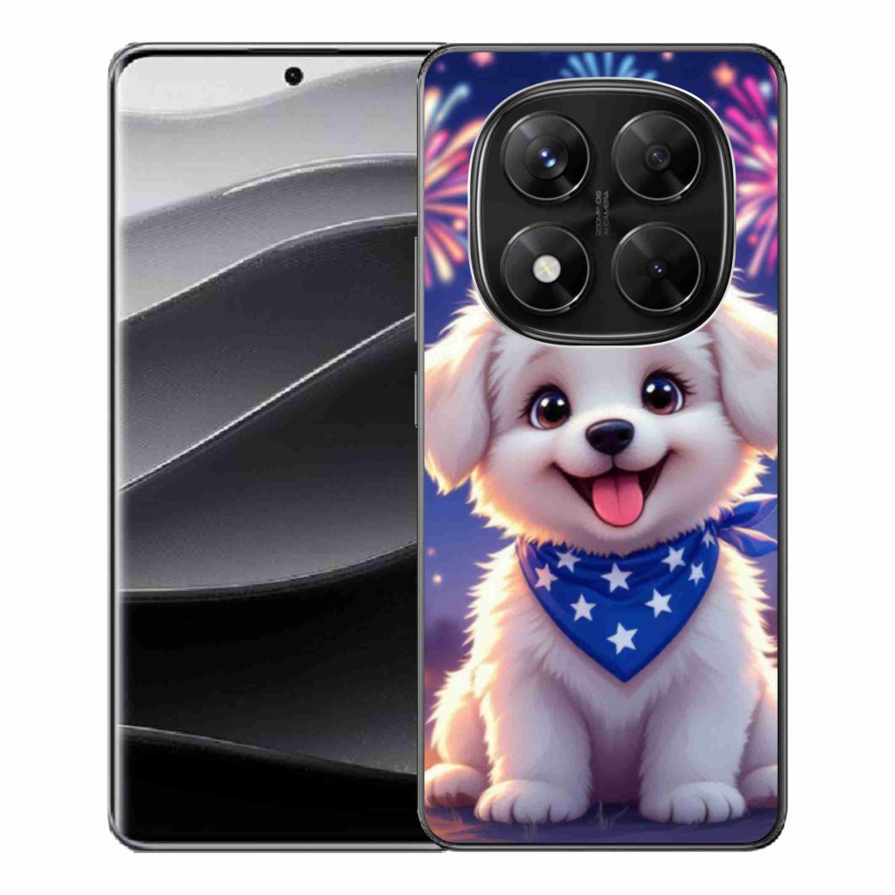Gélový kryt mmCase na Xiaomi Redmi Note 14 Pre 5G/Poco X7 5G - slávnostné šteňa