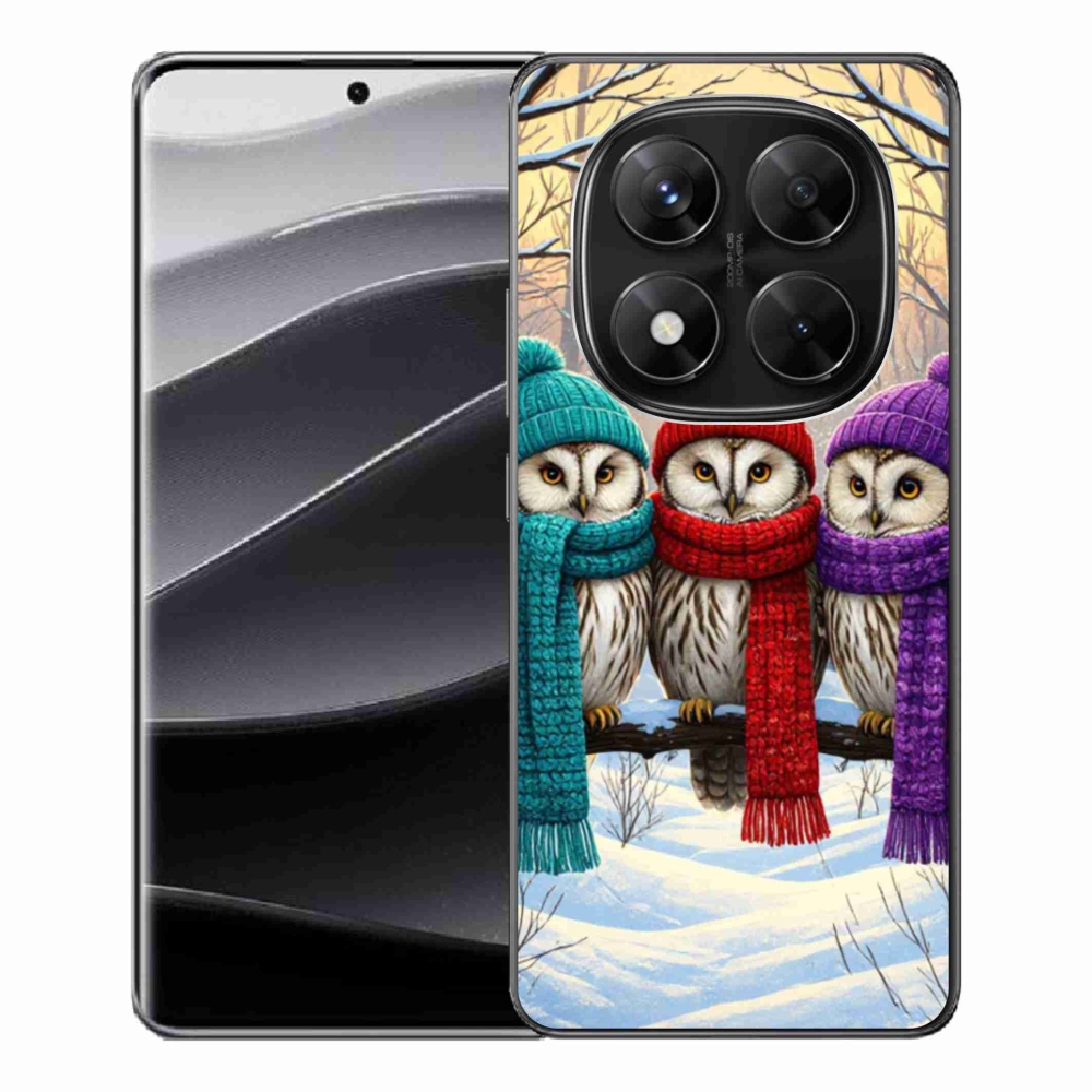 Gélový kryt mmCase na Xiaomi Redmi Note 14 Pre 5G/Poco X7 5G - soví priatelia