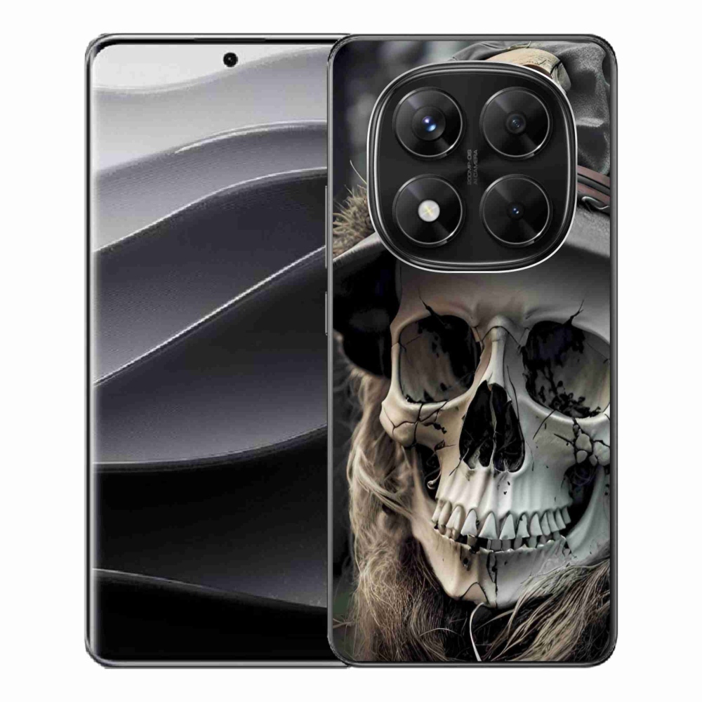 Gélový kryt mmCase na Xiaomi Redmi Note 14 Pre 5G/Poco X7 5G - temná lebka