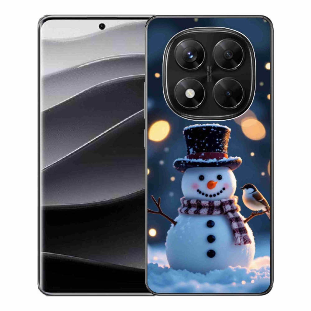 Gélový kryt mmCase na Xiaomi Redmi Note 14 Pre 5G/Poco X7 5G - vianočný snehuliak