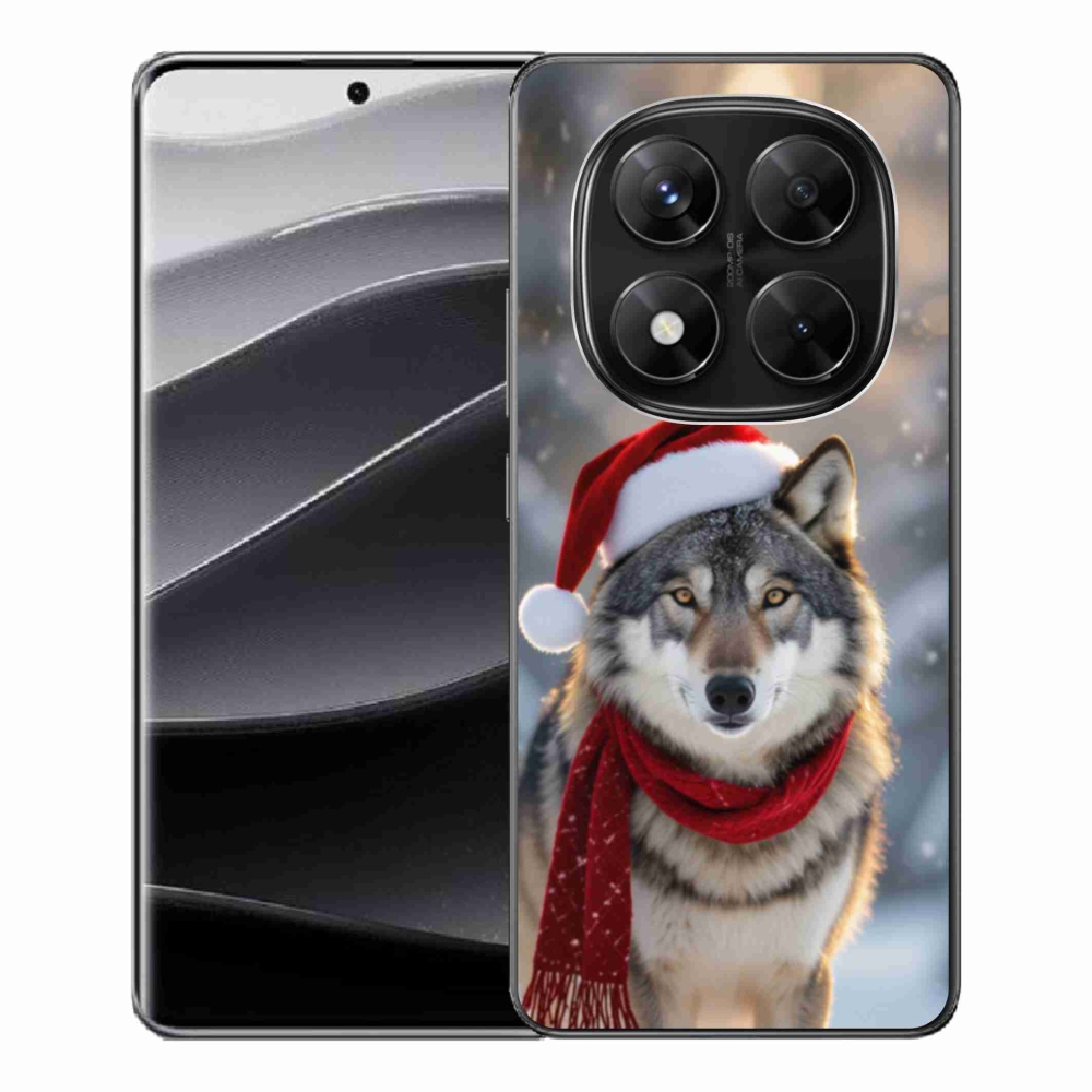 Gélový kryt mmCase na Xiaomi Redmi Note 14 Pre 5G/Poco X7 5G - vianočný vlk