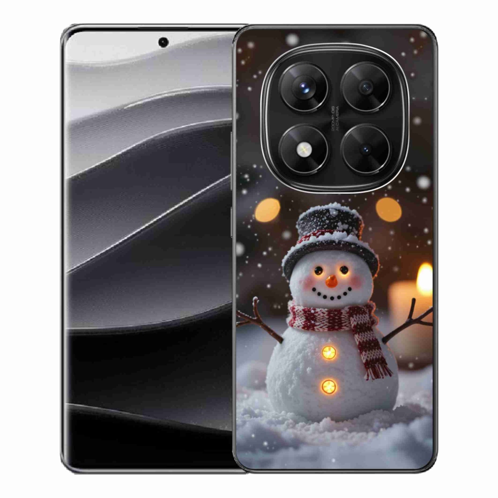 Gélový kryt mmCase na Xiaomi Redmi Note 14 Pre 5G/Poco X7 5G - veselý snehuliak