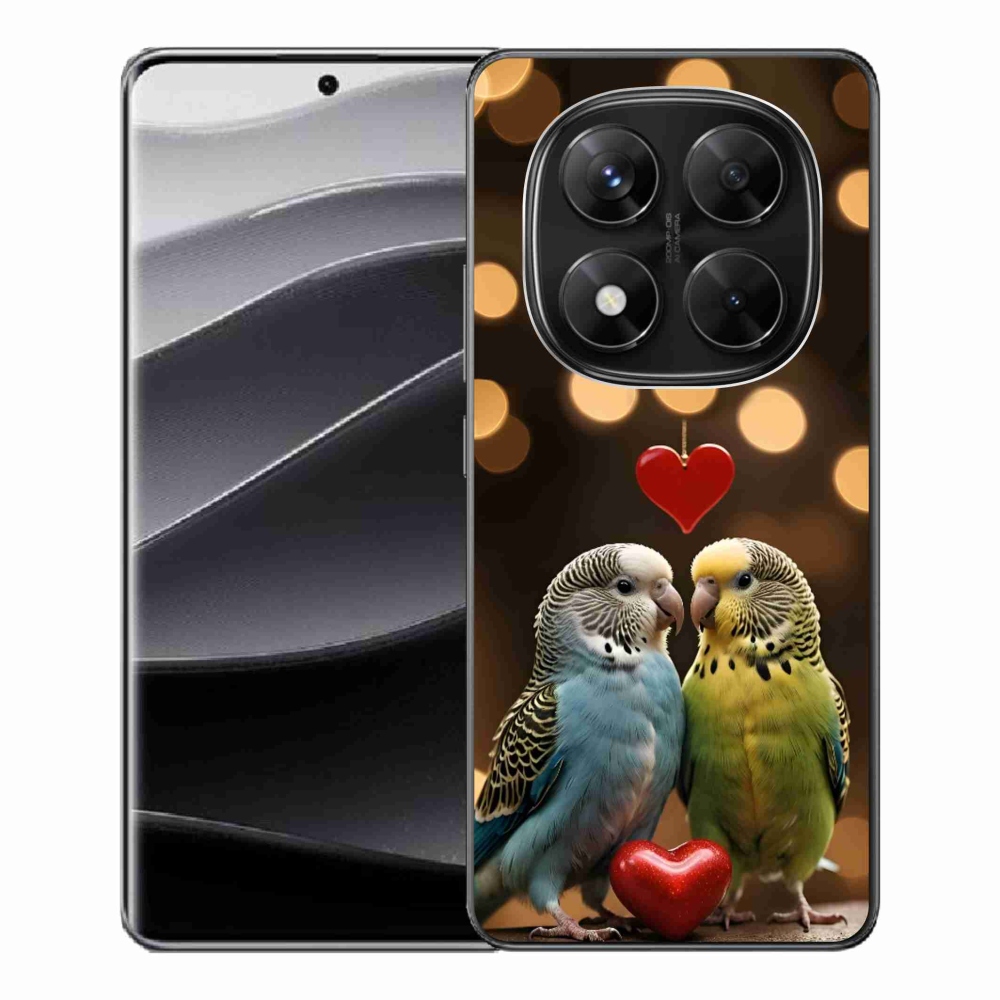 Gélový kryt mmCase na Xiaomi Redmi Note 14 Pre 5G/Poco X7 5G - zamilovaní papagáje