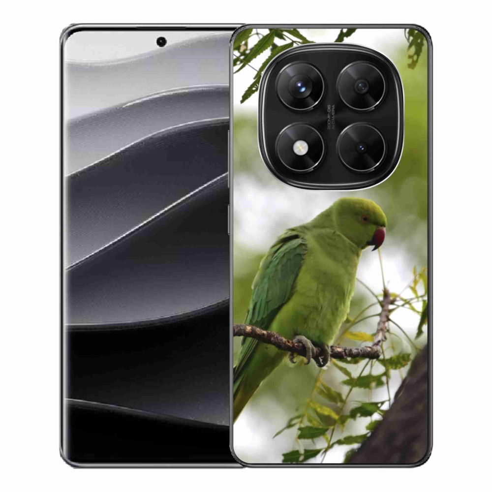 Gélový kryt mmCase na Xiaomi Redmi Note 14 Pre 5G/Poco X7 5G - zelený papagáj
