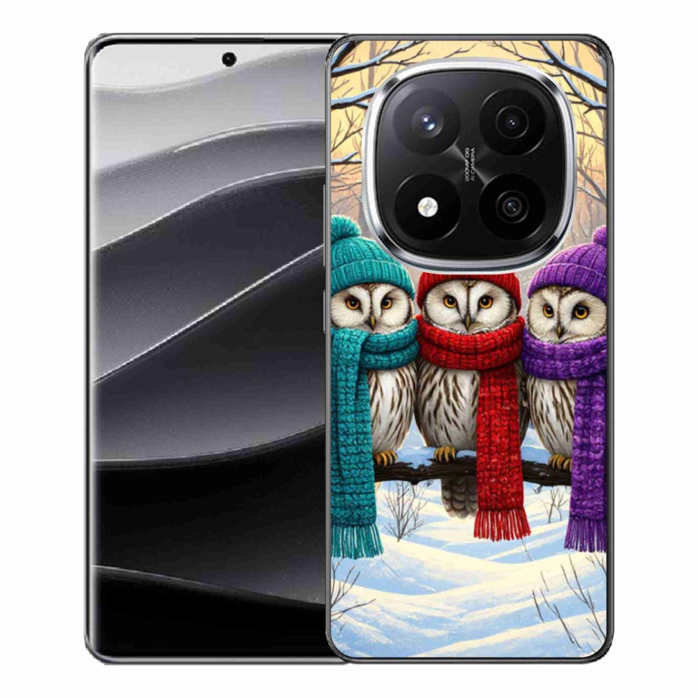 Gélový kryt mmCase na Xiaomi Redmi Note 14 Pro+ 5G - soví priatelia