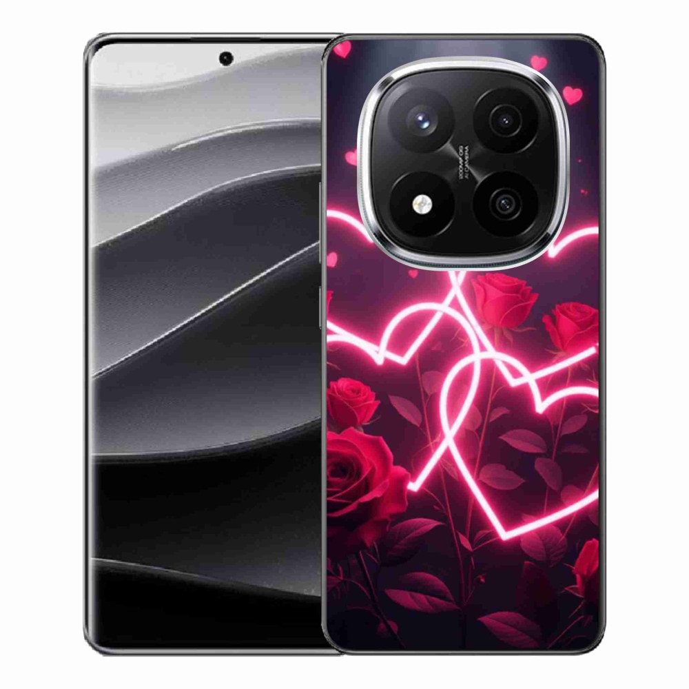 Gélový kryt mmCase na Xiaomi Redmi Note 14 Pro + 5G - srdce lásky