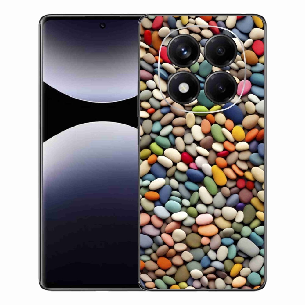 Gélový kryt mmCase na Xiaomi Redmi Note 14 Pro - farebné kamienky 2