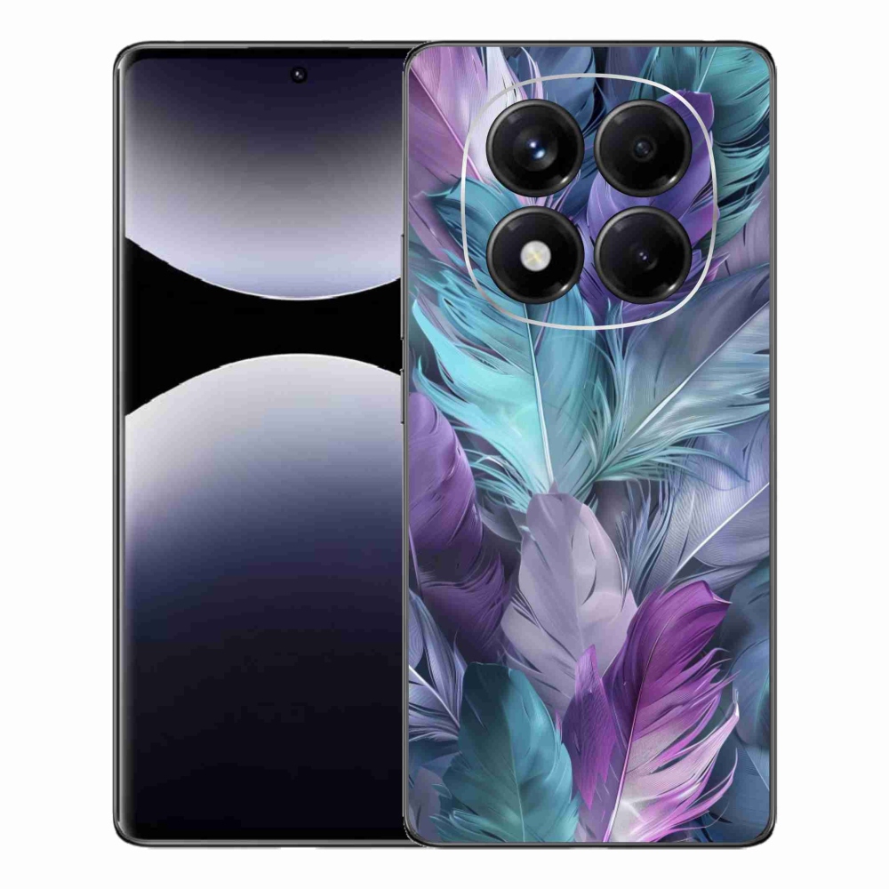 Gélový kryt mmCase na Xiaomi Redmi Note 14 Pro - farebné perie 2