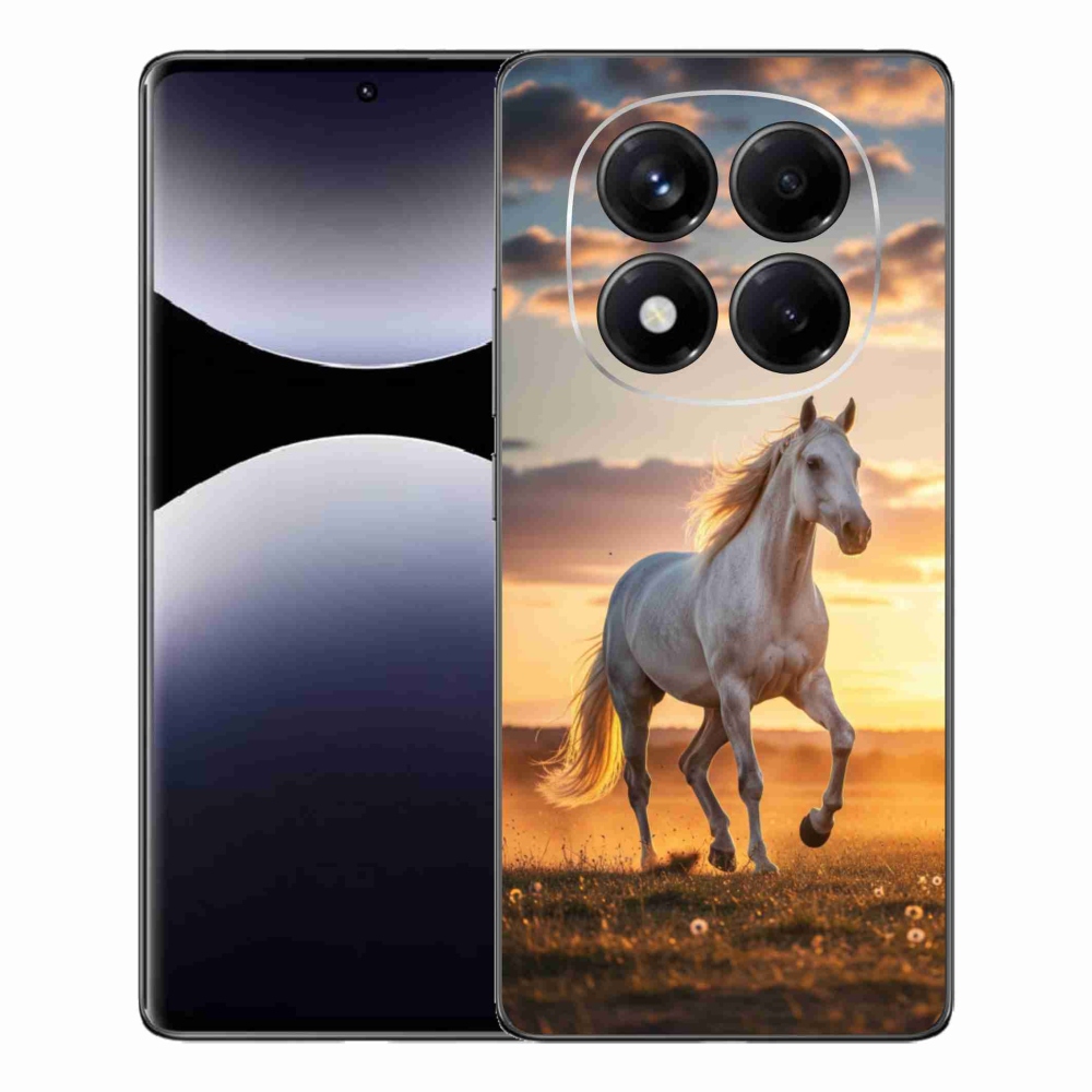 Gélový kryt mmCase na Xiaomi Redmi Note 14 Pro - bežiaci biely kôň 2