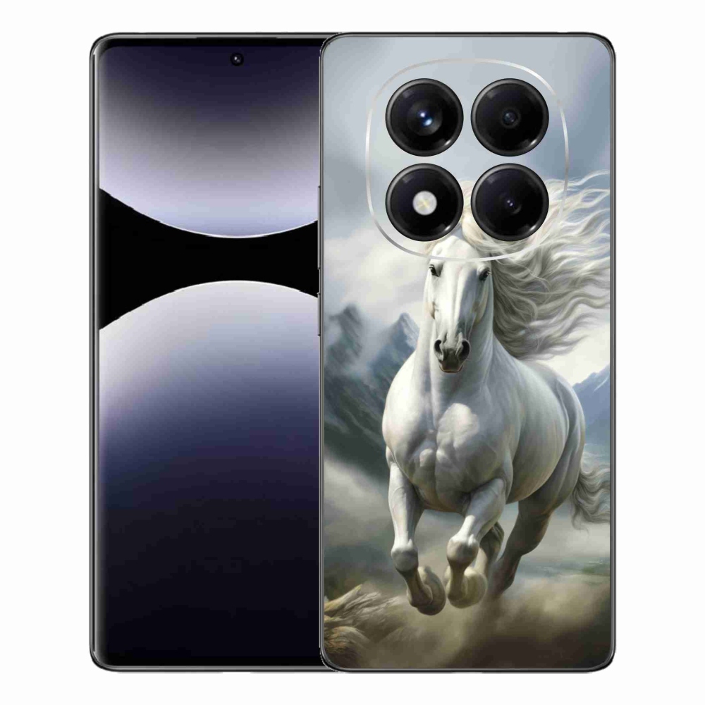 Gélový kryt mmCase na Xiaomi Redmi Note 14 Pro - bežiaci biely kôň 3