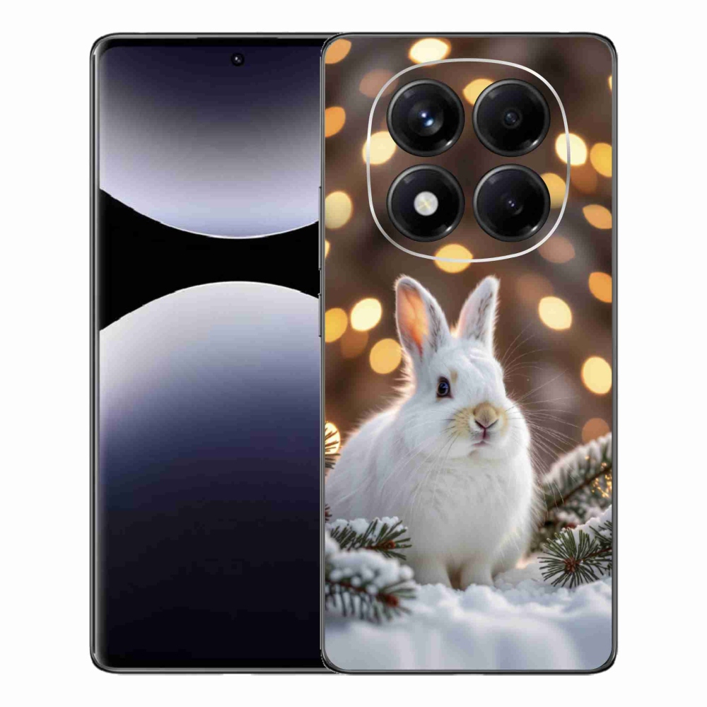 Gélový kryt mmCase na Xiaomi Redmi Note 14 Pro - biely zajac