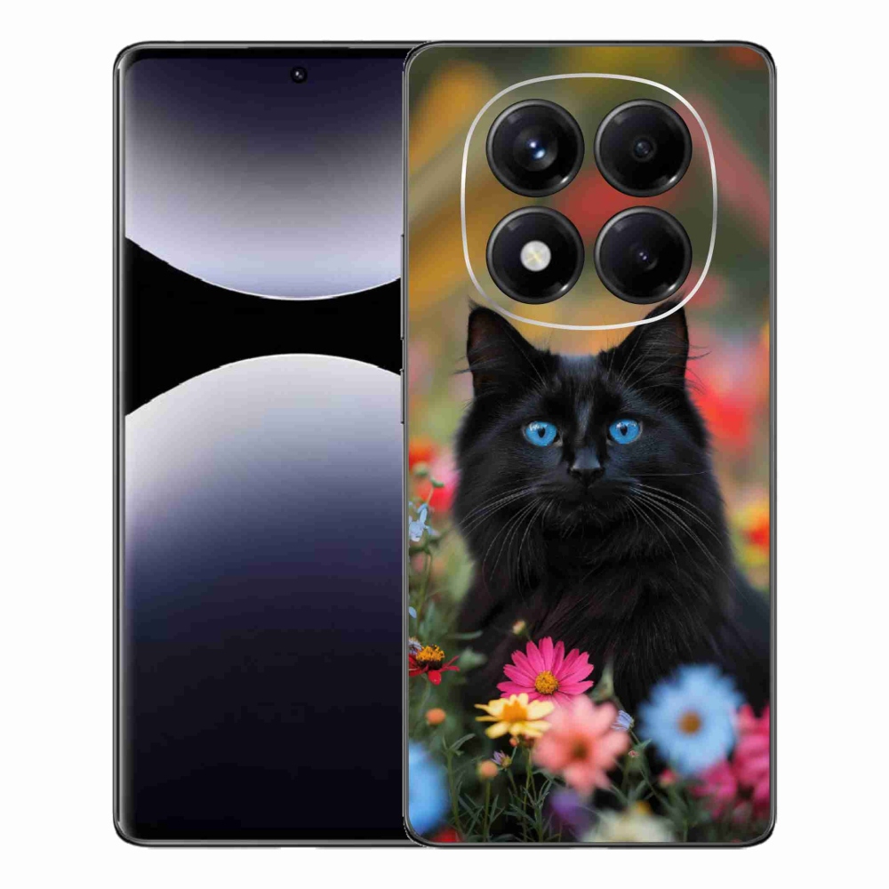 Gélový kryt mmCase na Xiaomi Redmi Note 14 Pro - čierne mačiatko 4