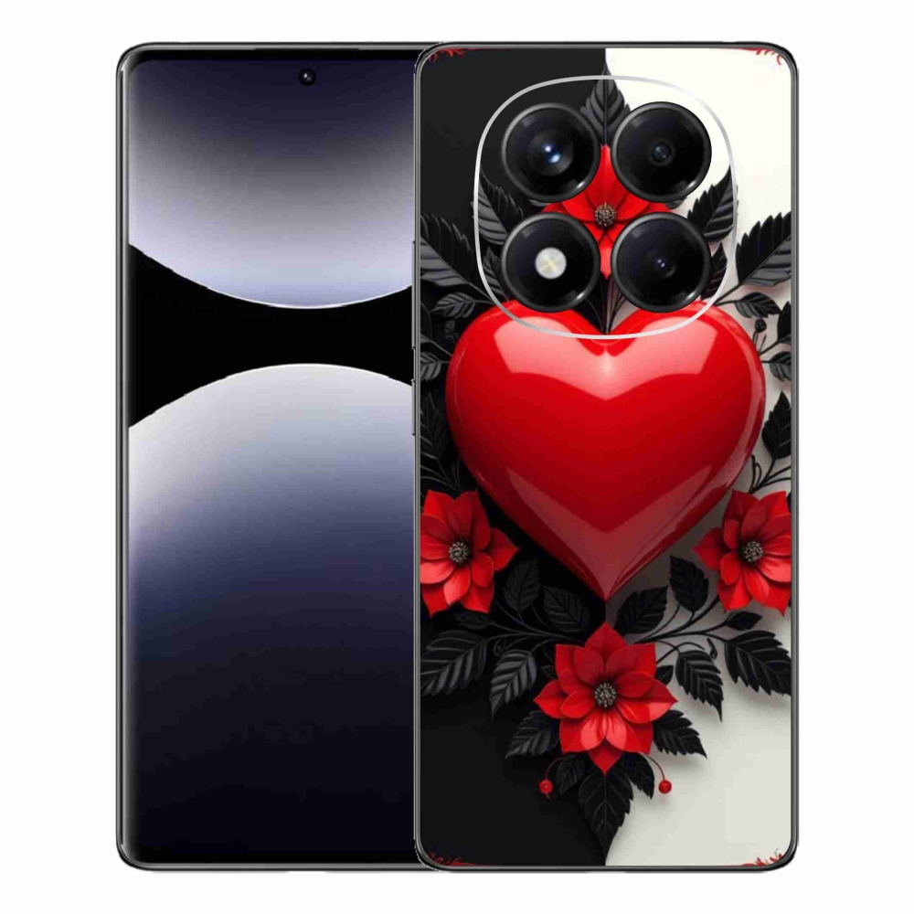 Gélový kryt mmCase na Xiaomi Redmi Note 14 Pro - červené srdce