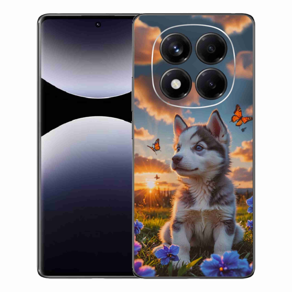 Gélový kryt mmCase na Xiaomi Redmi Note 14 Pro - husky pri západe slnka