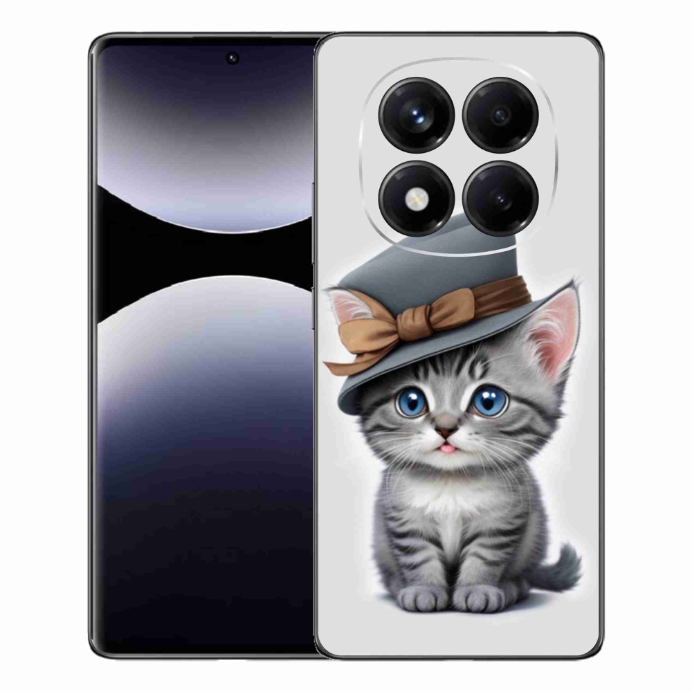 Gélový kryt mmCase na Xiaomi Redmi Note 14 Pro - mačiatko s klobúkom