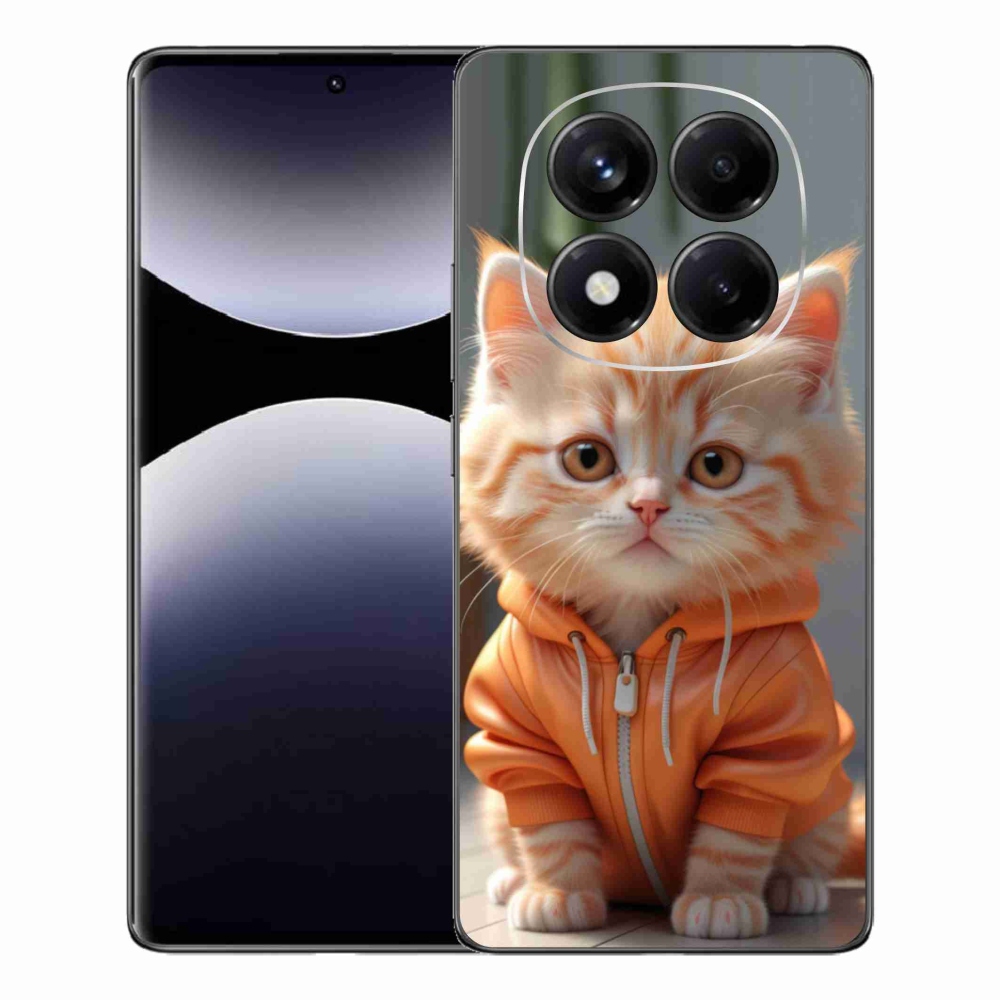 Gélový kryt mmCase na Xiaomi Redmi Note 14 Pro - mačiatko v mikine
