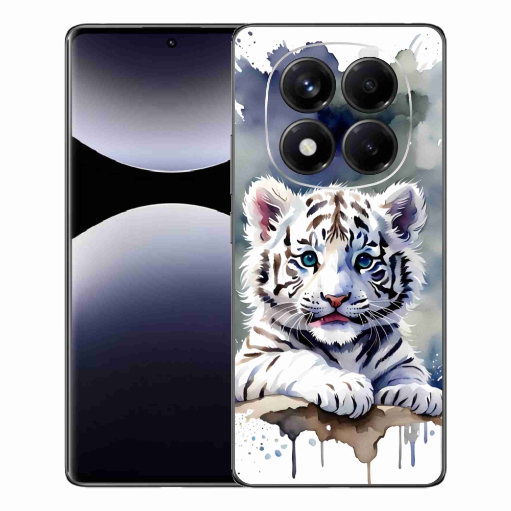 Gélový kryt mmCase na Xiaomi Redmi Note 14 Pro - mláďa bieleho tigra
