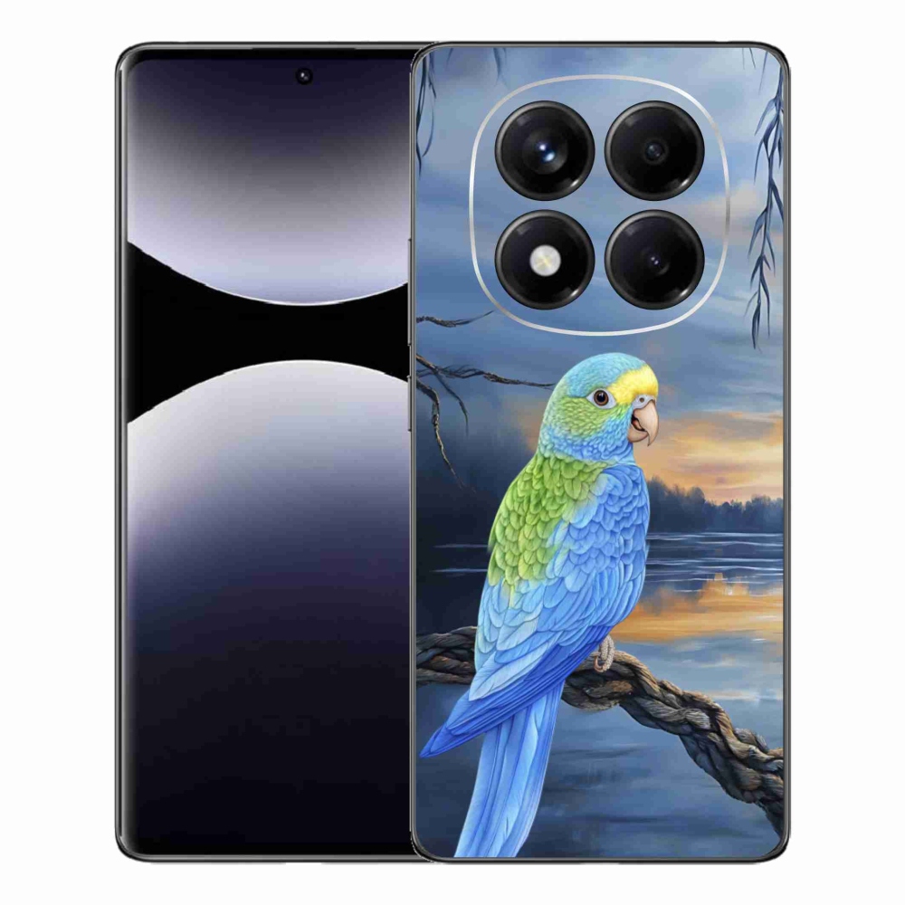 Gélový kryt mmCase na Xiaomi Redmi Note 14 Pro - modrý papagáj