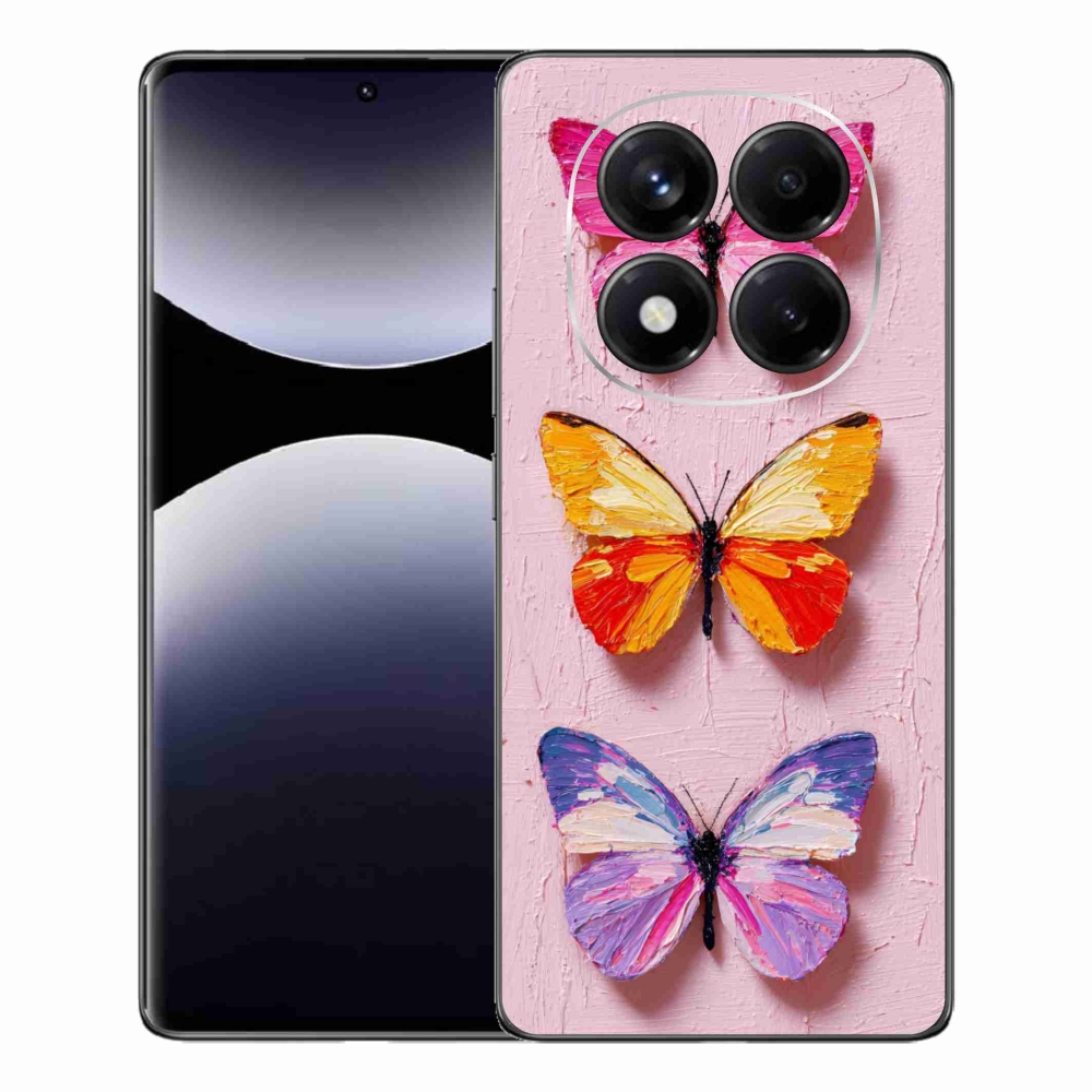 Gélový kryt mmCase na Xiaomi Redmi Note 14 Pro - motýlia trojica