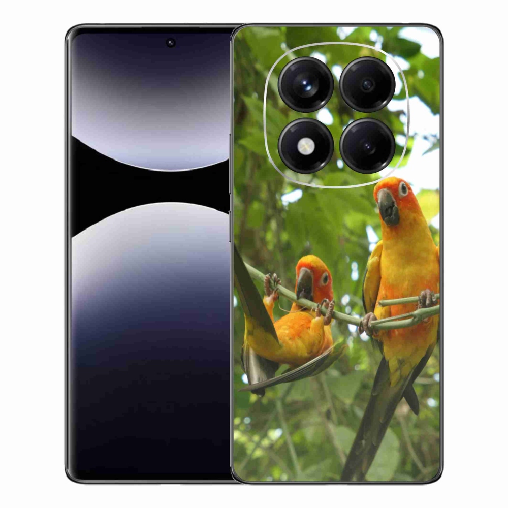 Gélový kryt mmCase na Xiaomi Redmi Note 14 Pro - papagáje aratingy
