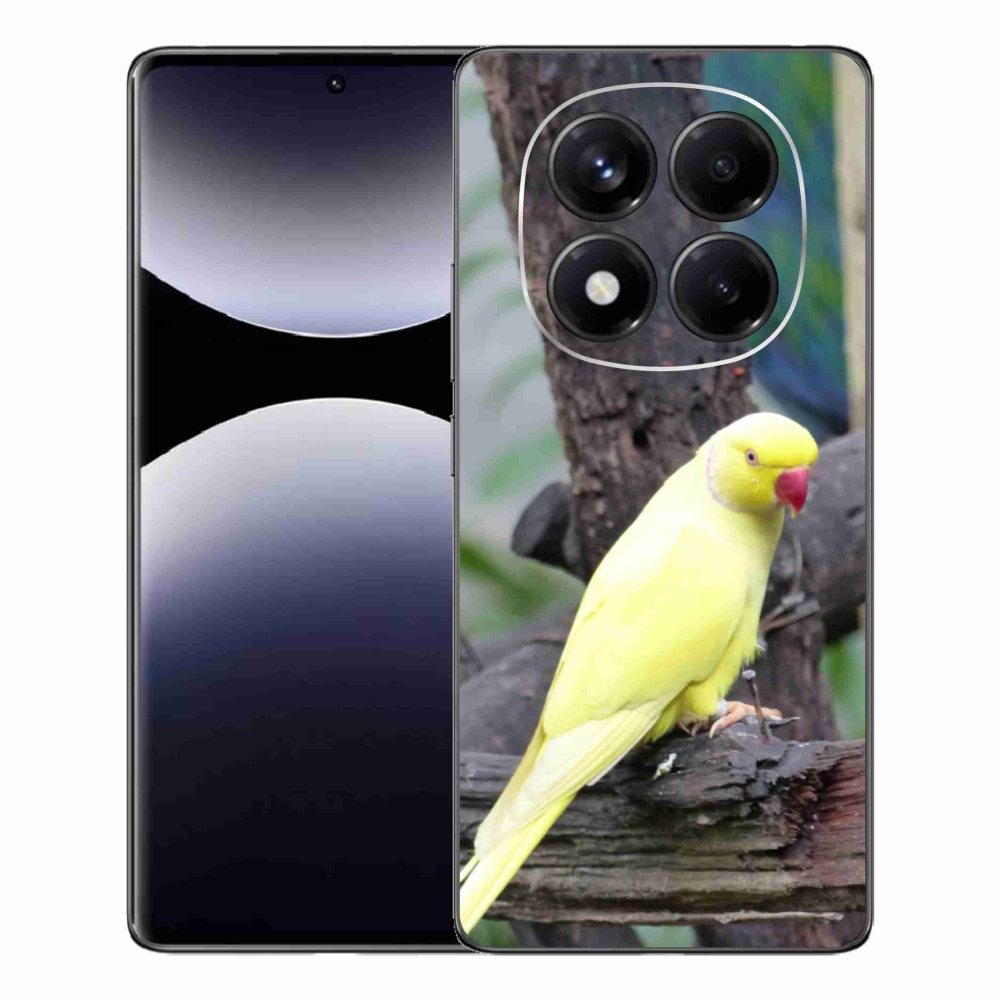 Gélový kryt mmCase na Xiaomi Redmi Note 14 Pro - papagáj alexander žltý