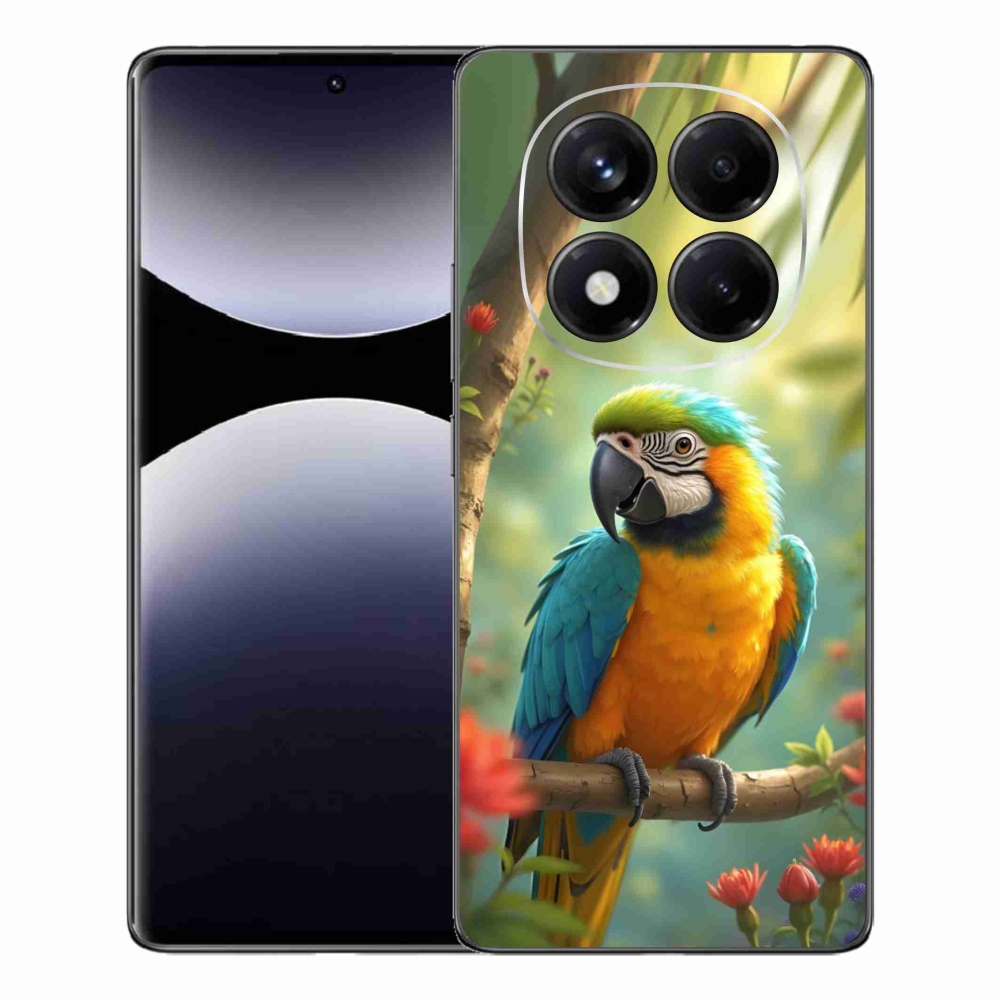 Gélový kryt mmCase na Xiaomi Redmi Note 14 Pro - papagáj ara modrožltá