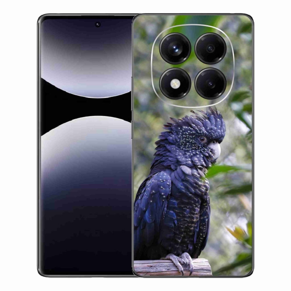Gélový kryt mmCase na Xiaomi Redmi Note 14 Pro - papagáj kakadu čierny