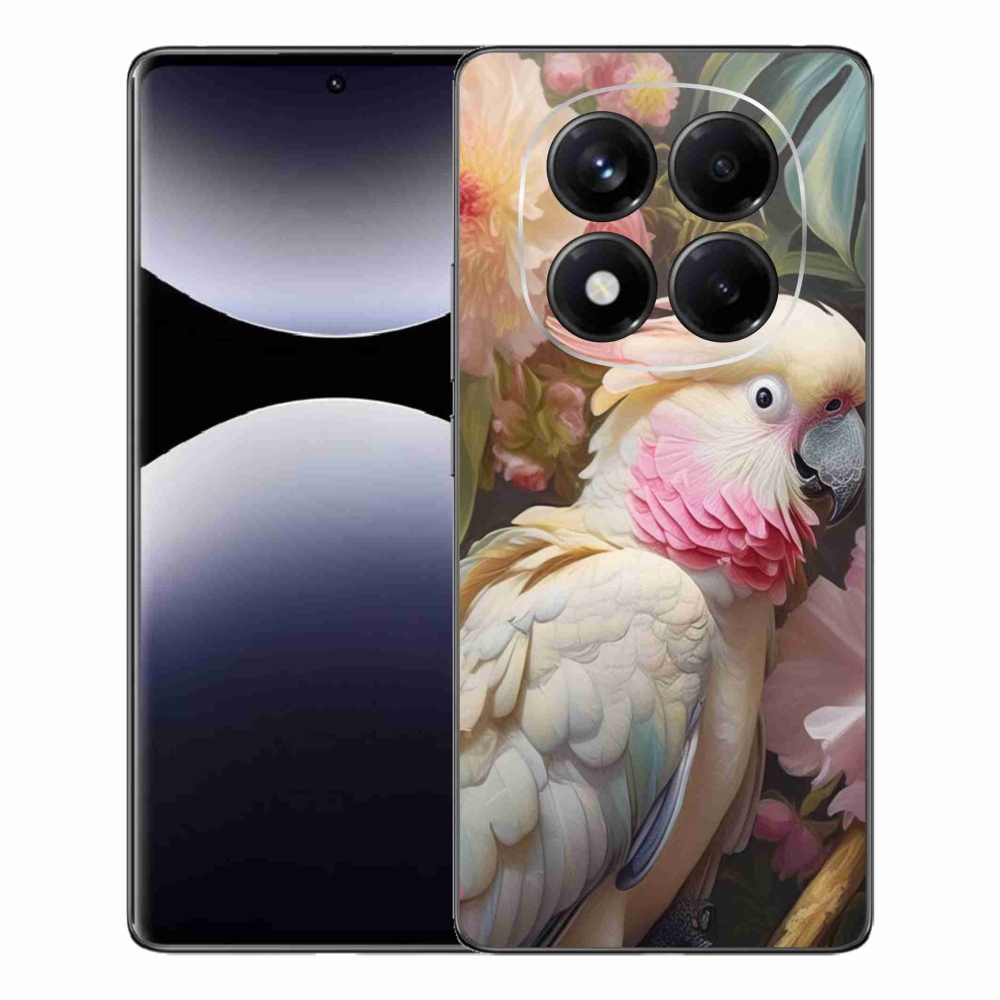 Gélový kryt mmCase na Xiaomi Redmi Note 14 Pro - papagáj kakadu ružový 2