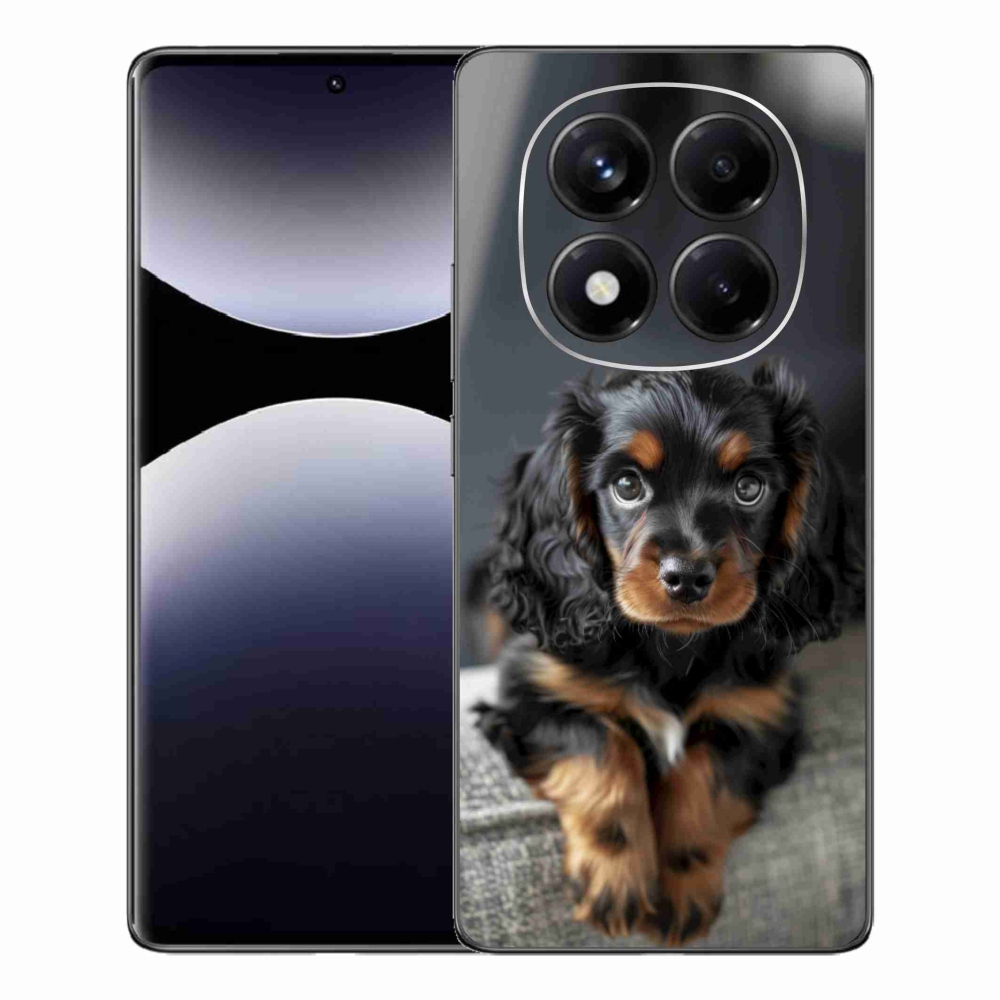 Gélový kryt mmCase na Xiaomi Redmi Note 14 Pro - roztomilý dlhosrstý jazvečík