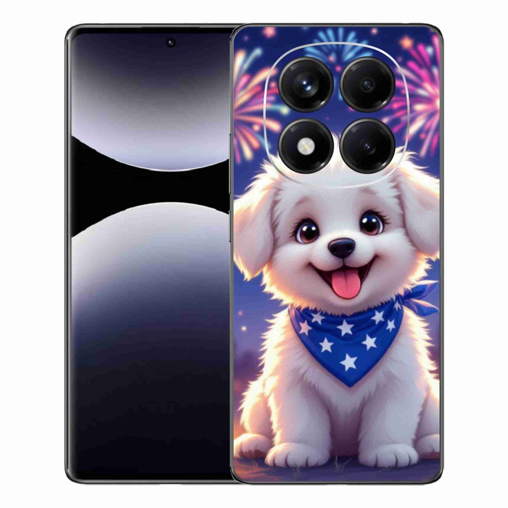 Gélový kryt mmCase na Xiaomi Redmi Note 14 Pro - slávnostné šteňa