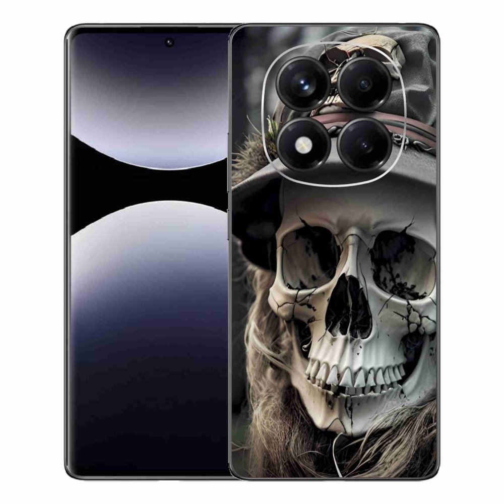 Gélový kryt mmCase na Xiaomi Redmi Note 14 Pro - temná lebka