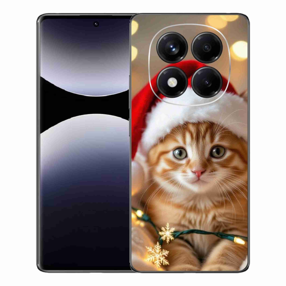 Gélový kryt mmCase na Xiaomi Redmi Note 14 Pro - vianočné mačiatko
