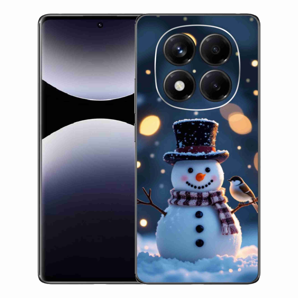 Gélový kryt mmCase na Xiaomi Redmi Note 14 Pro - vianočný snehuliak