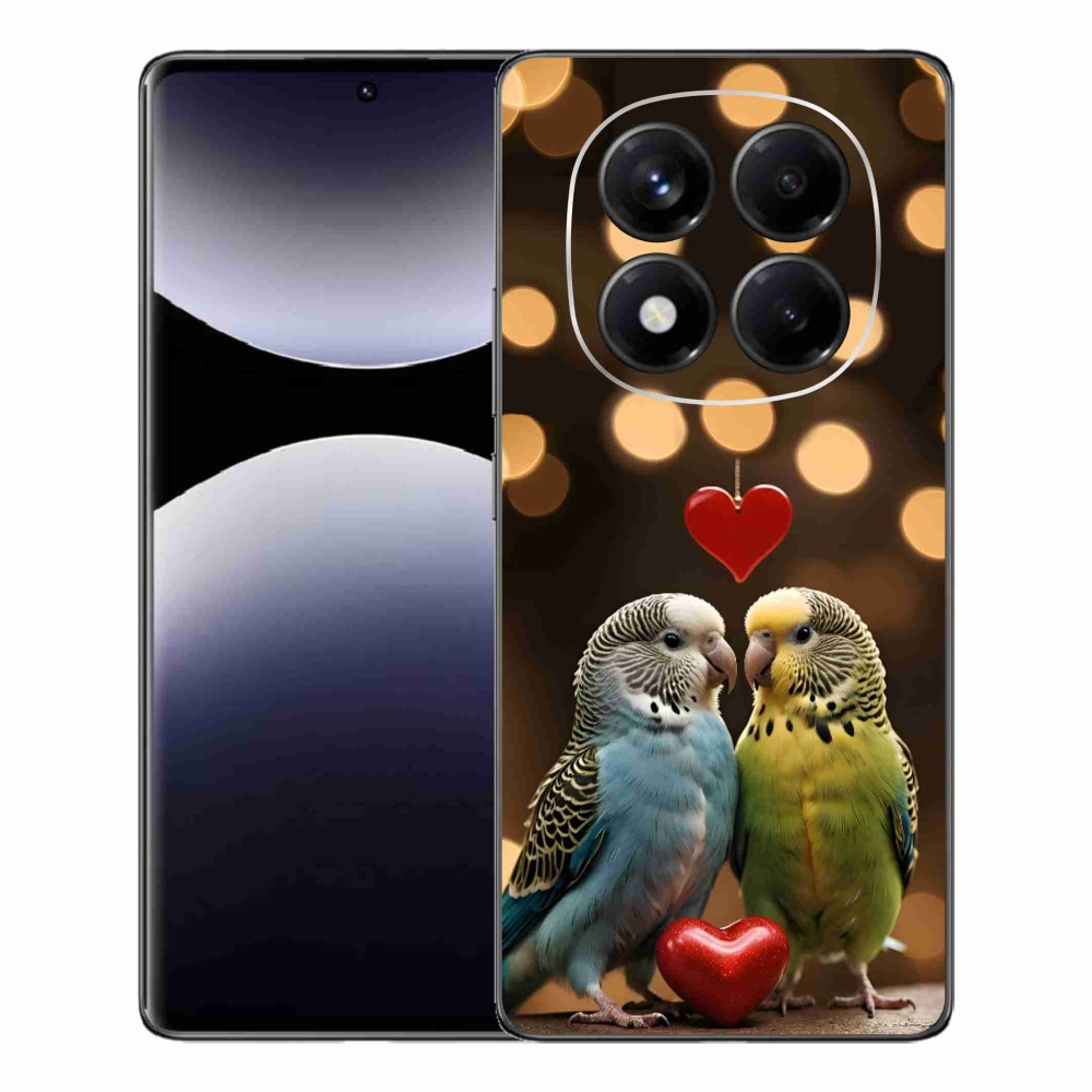 Gélový kryt mmCase na Xiaomi Redmi Note 14 Pro - zamilovaní papagáje