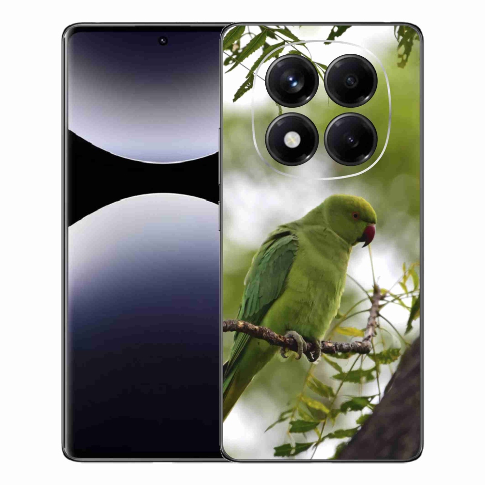 Gélový kryt mmCase na Xiaomi Redmi Note 14 Pro - zelený papagáj