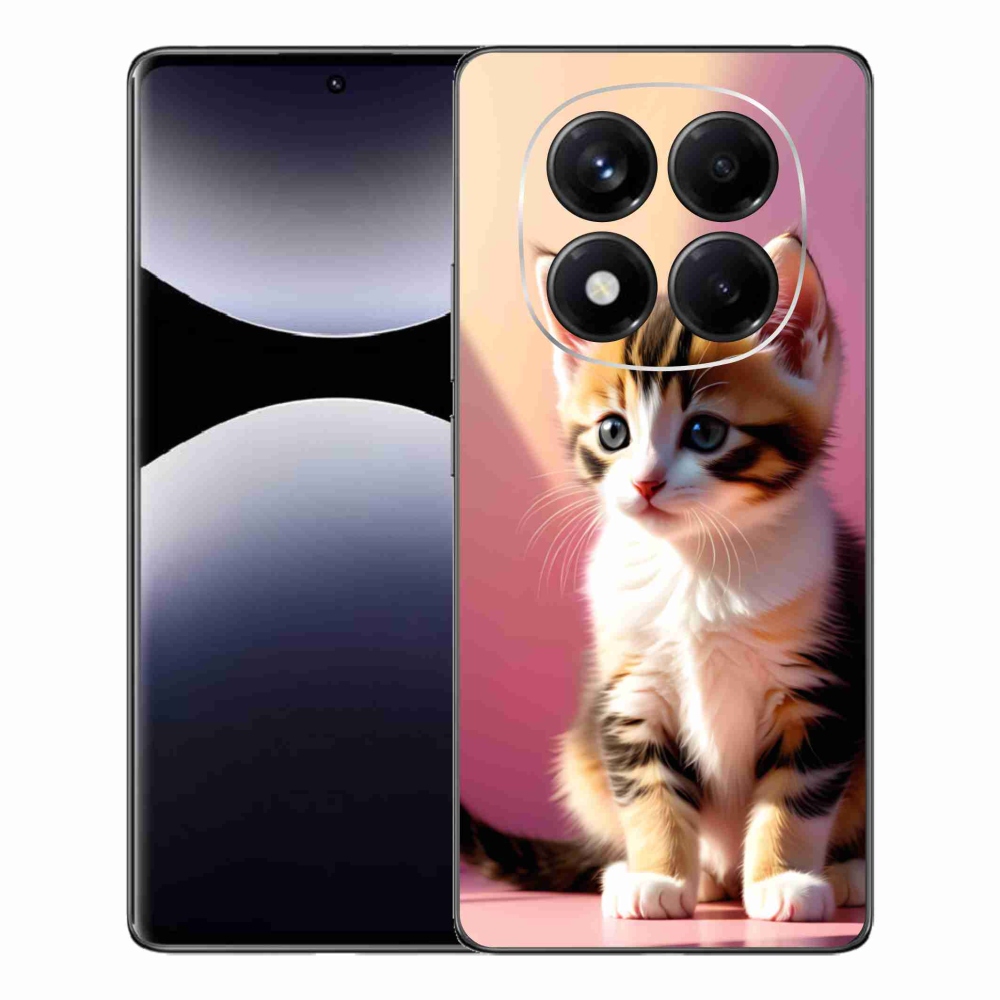 Gélový kryt mmCase na Xiaomi Redmi Note 14 Pro - zvedavé mačiatko 2
