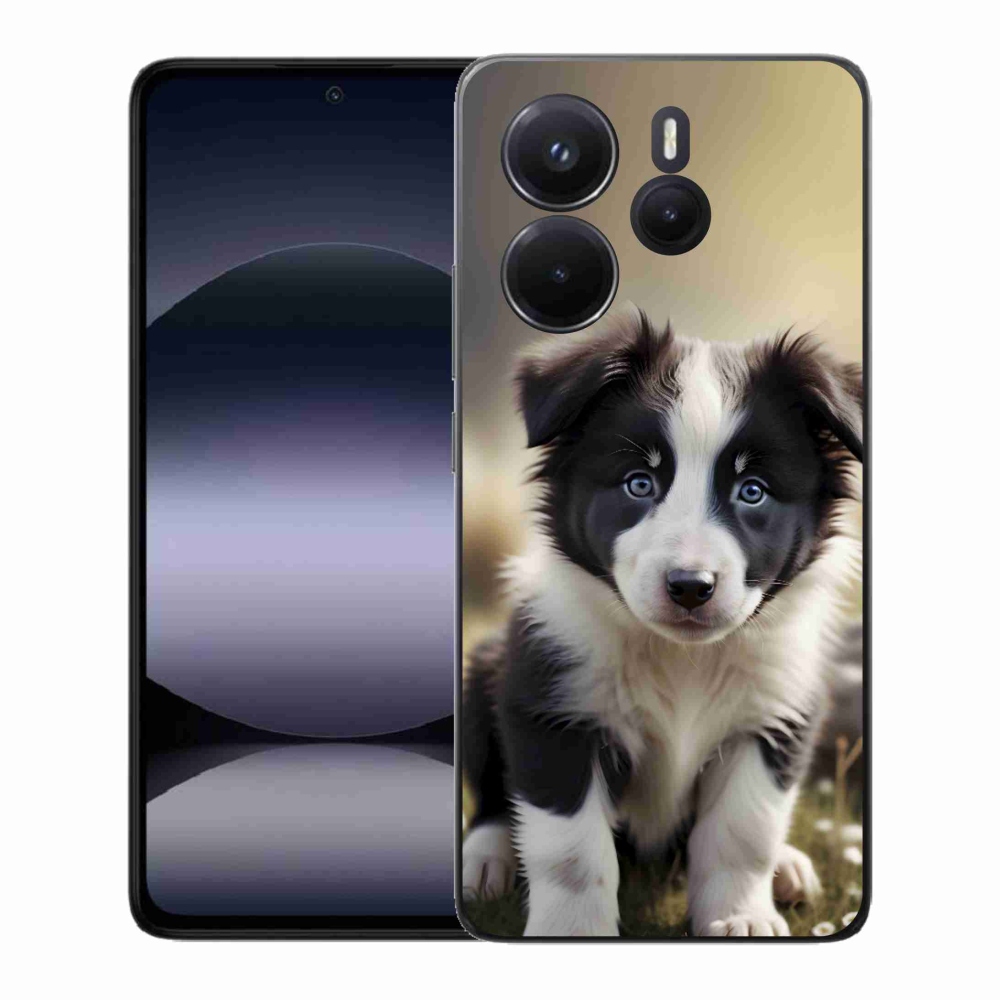 Gélový kryt mmCase na Xiaomi Redmi Note 14 - roztomilá border kólia