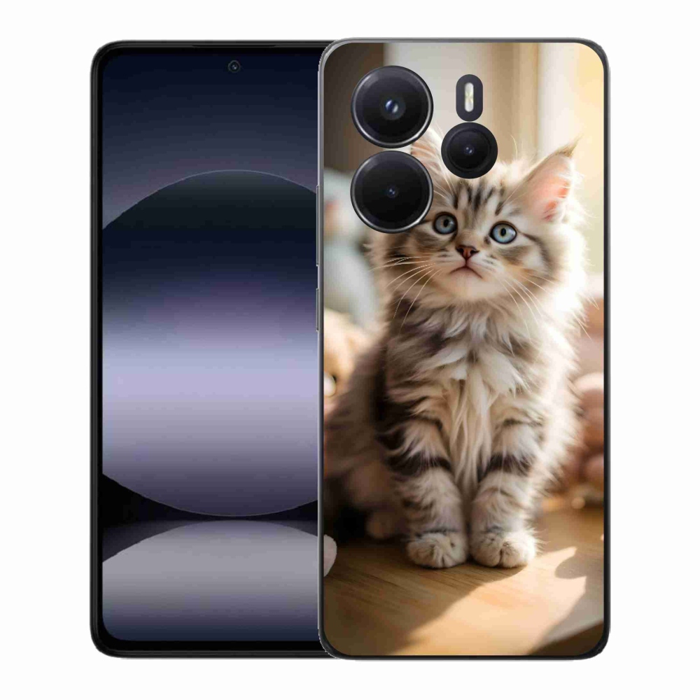 Gélový kryt mmCase na Xiaomi Redmi Note 14 - roztomilé mačiatko 10