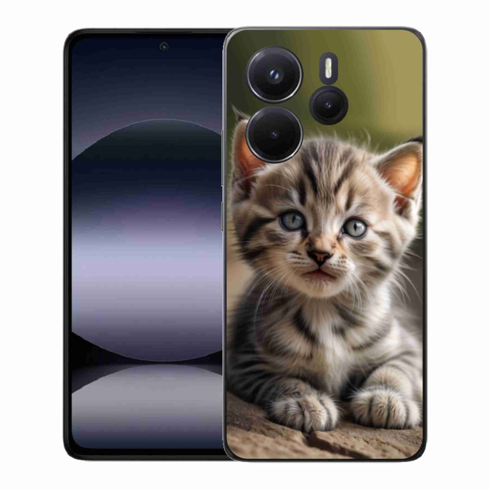 Gélový kryt mmCase na Xiaomi Redmi Note 14 - roztomilé mačiatko 9