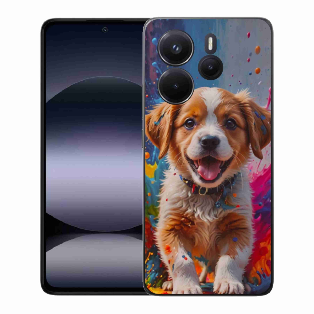 Gélový kryt mmCase na Xiaomi Redmi Note 14 - roztomilé šteňa 3