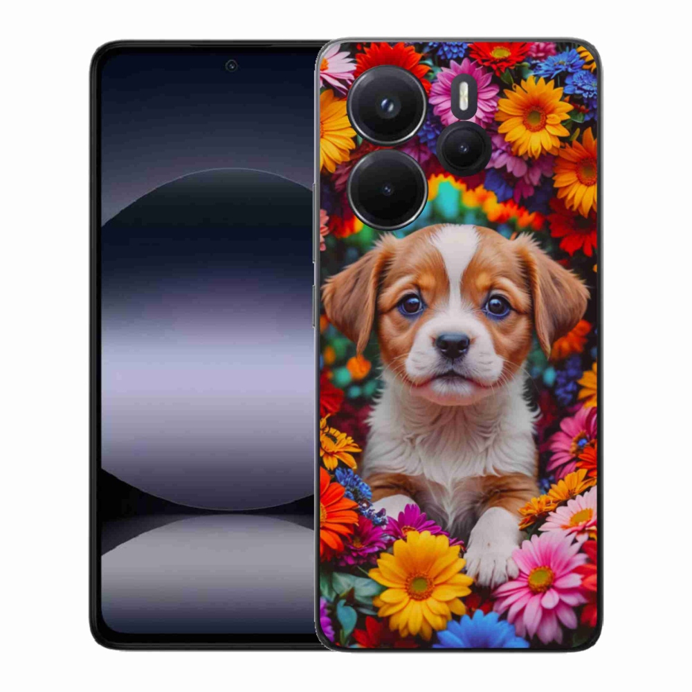 Gélový kryt mmCase na Xiaomi Redmi Note 14 - roztomilé šteňa