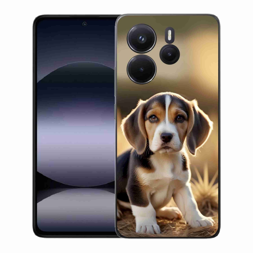 Gélový kryt mmCase na Xiaomi Redmi Note 14 - roztomilý bígl