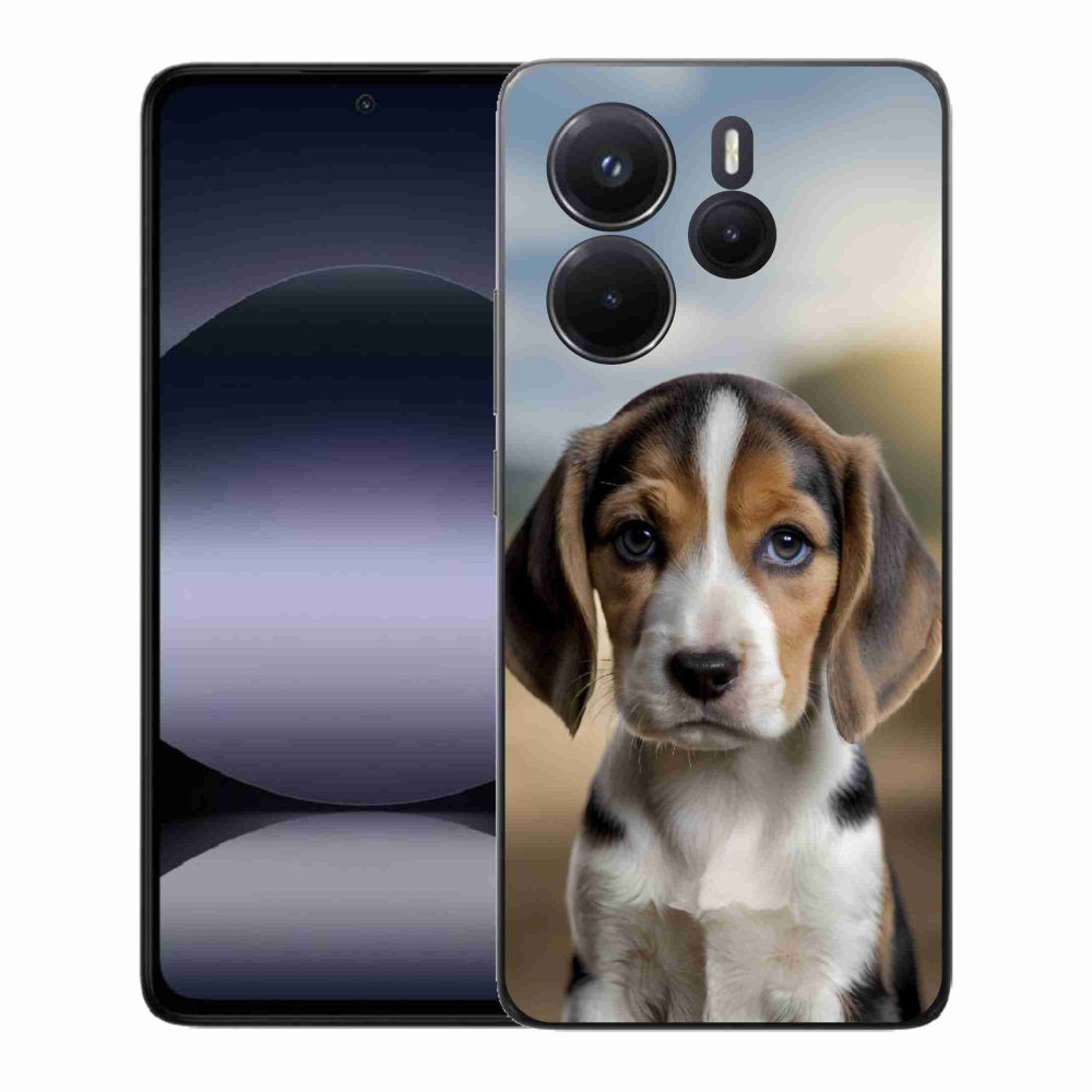 Gélový kryt mmCase na Xiaomi Redmi Note 14 - roztomilý bígl