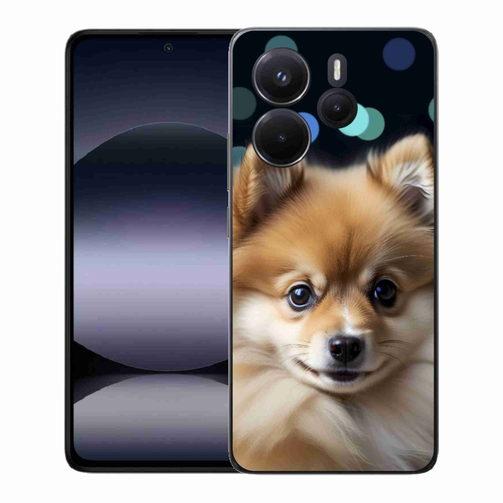 Gélový kryt mmCase na Xiaomi Redmi Note 14 - roztomilý pomeranian
