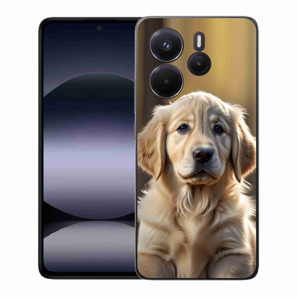 Gélový kryt mmCase na Xiaomi Redmi Note 14 - roztomilý zlatý retriever