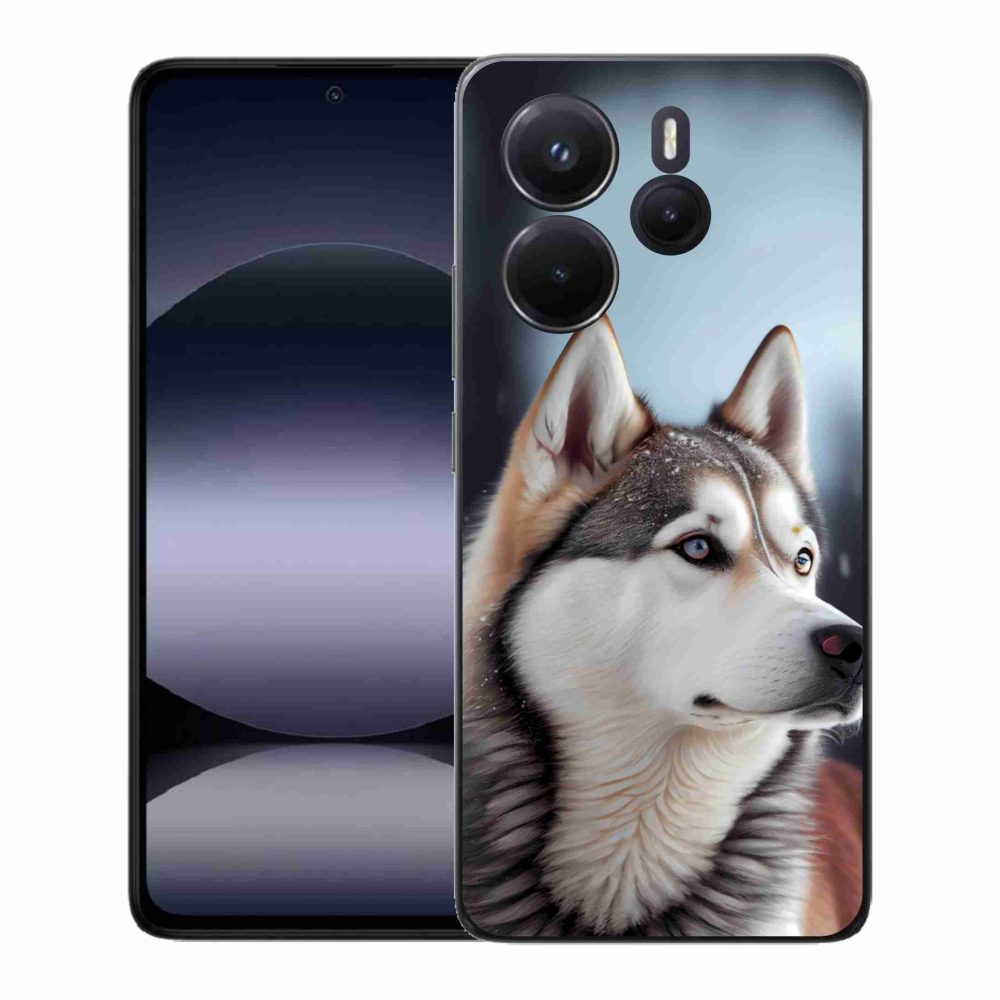 Gélový kryt mmCase na Xiaomi Redmi Note 14 - sibírsky husky