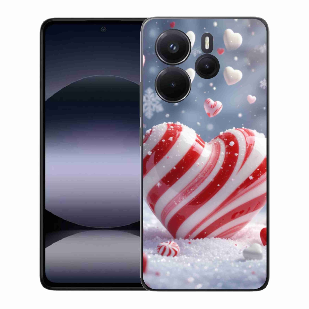 Gélový kryt mmCase na Xiaomi Redmi Note 14 - sladké srdce